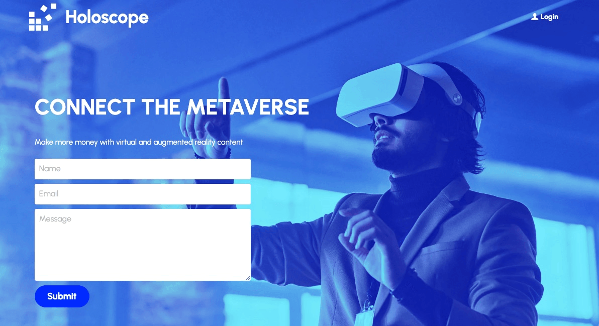 null Holoscope Template for Your Virtual and Augmented Reality Marketing